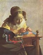 Jan Vermeer The Lacemaker (mk08) France oil painting artist